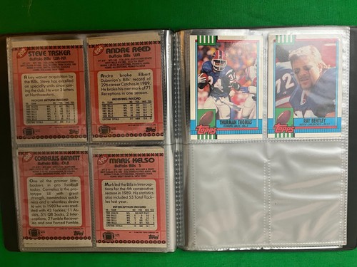 Buffalo Bills 1990 Topps Team Set con álbum de coleccionista de 40 cartas. - Imagen 7 de 7