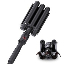 Crimper Hair ToolBeach Waves Curling Iron3 Barrel Curling IronHair Crimper fo...