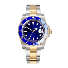 40mm Tandorio Blue Dial Japan NH35A Automatic Diving mens Watch Sapphire Glass