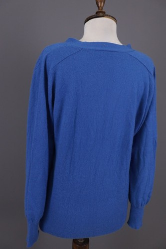 JIL SANDER Blue Button Cashmere Knitted Long Cardigan Sweater Size 40 - Picture 11 of 15