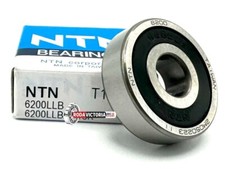 NTN 6200 LLB DEEP GROOVE BALL BEARING, RUBBER SEALED 6200 2RS 10x30x9mm