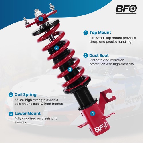 Sport Coilover Kit for Nissan Sentra Sunny Almera 2000-2006 Lowering Springs - Picture 4 of 12