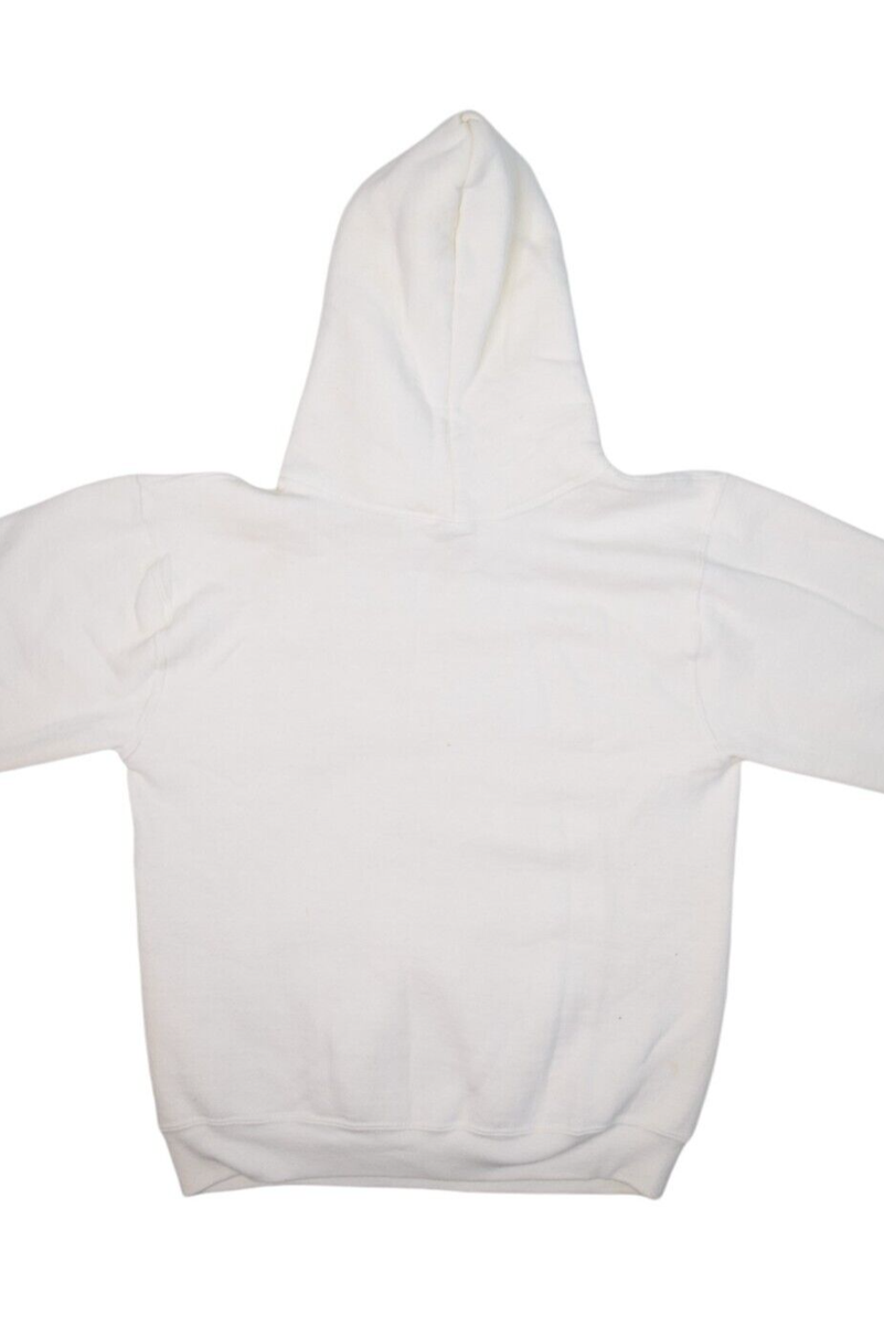 Vintage Russell Athletic Sweatshirt Mens S White Blank Hoodie Made