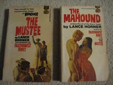 Lance Horner Lot of 2  The Mustee & The Manhound Mandigo saga Vintage Paperbacks