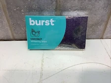 Burst COCONUT Whitening Strips 7 Upper & 7-Lower Teeth 14-Best Before 7/29/2023