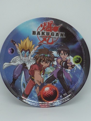Assiette Vintage En Plastique Sur Le Thème Bakugan - Parfaite Pour Les Collectionneurs De Manga