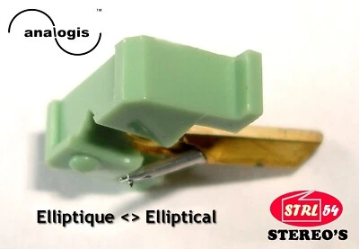 COM ANALOGIS TONNADEL N70EJ stilo diamante Ellittico per Shure M70EJ N72EJ M72 Upgrade M70B N70B N72