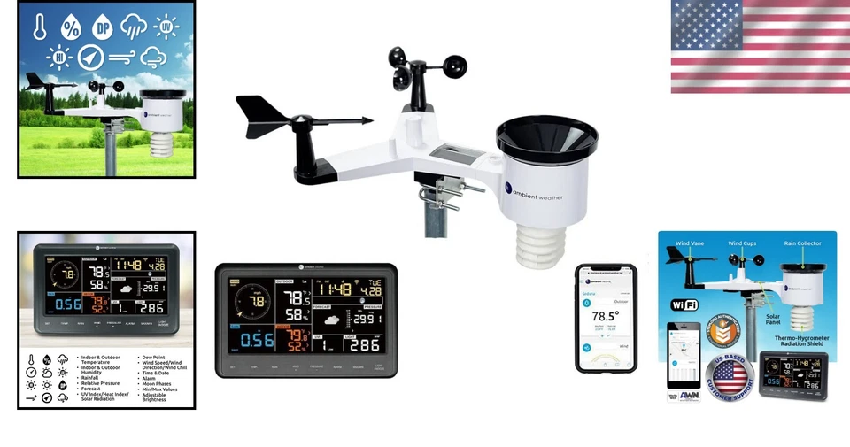 Professional WS-2902 Smart Weather Station: Hyper-Local Monitoring Made Easy - Image 2 of 4