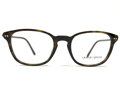 Giorgio Armani Eyeglasses Frames AR7086 5026 Brown Tortoise Gray Round 49-19-145
