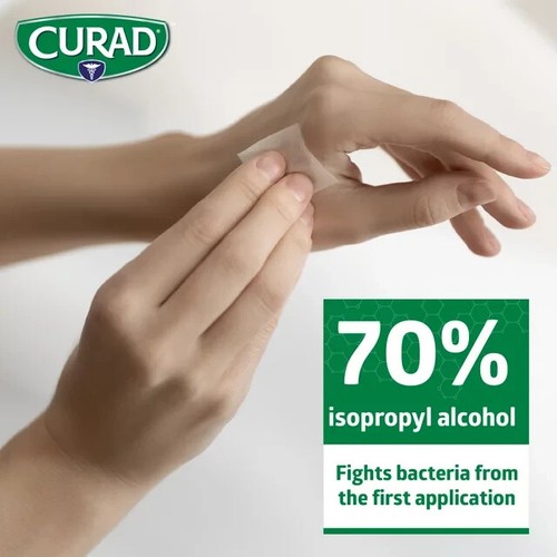 1600 Count Curad Sterile Alcohol Prep Pads Medium 2-Ply Topical Antiseptic 4x400 - Picture 13 of 24