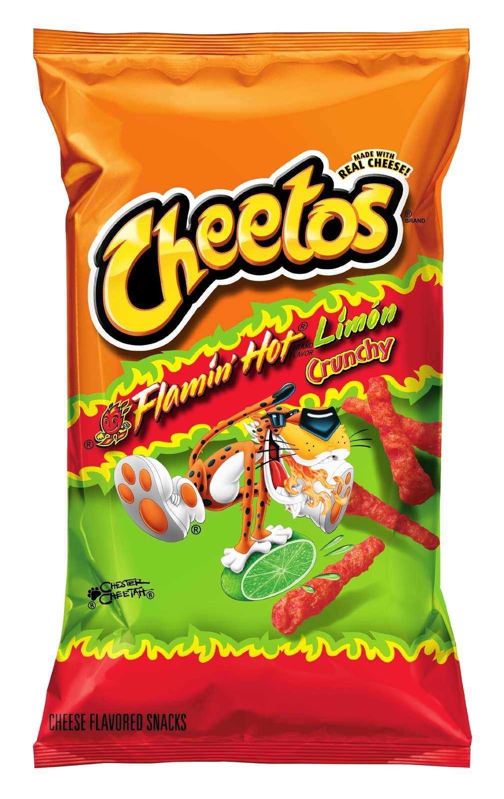 Cheetos Flamin Hot Limon Crunchy Cheese Flavored Snacks 9 Oz Walmart Com For Sale Online Ebay
