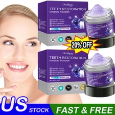 5PACK Dental Restoration Mineral Powder, Mineral Tooth Powder, Teeth Whitening 