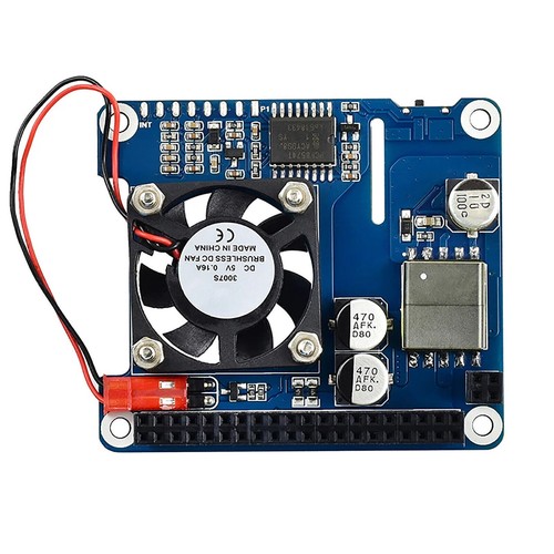 Expanding Board Onboard Fans for Raspberry Pi 4B/3B+POE Power Over Ethernet OLED - Picture 2 of 6