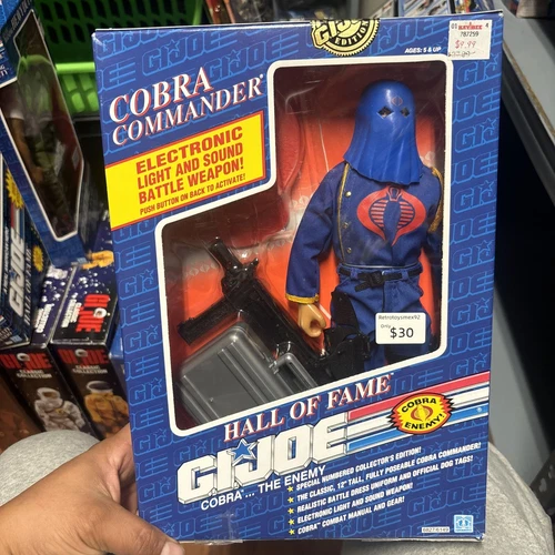 1991 HASBRO HALL OF FAME GI JOE  COBRA THE ENEMY COBRA COMMANDER FIGURE