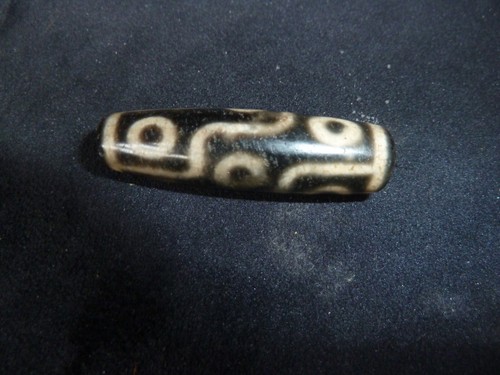 ALTE TIBETISCHE PERLE DZI 9 AUGEN AUS TIBET - Bild 4 von 11