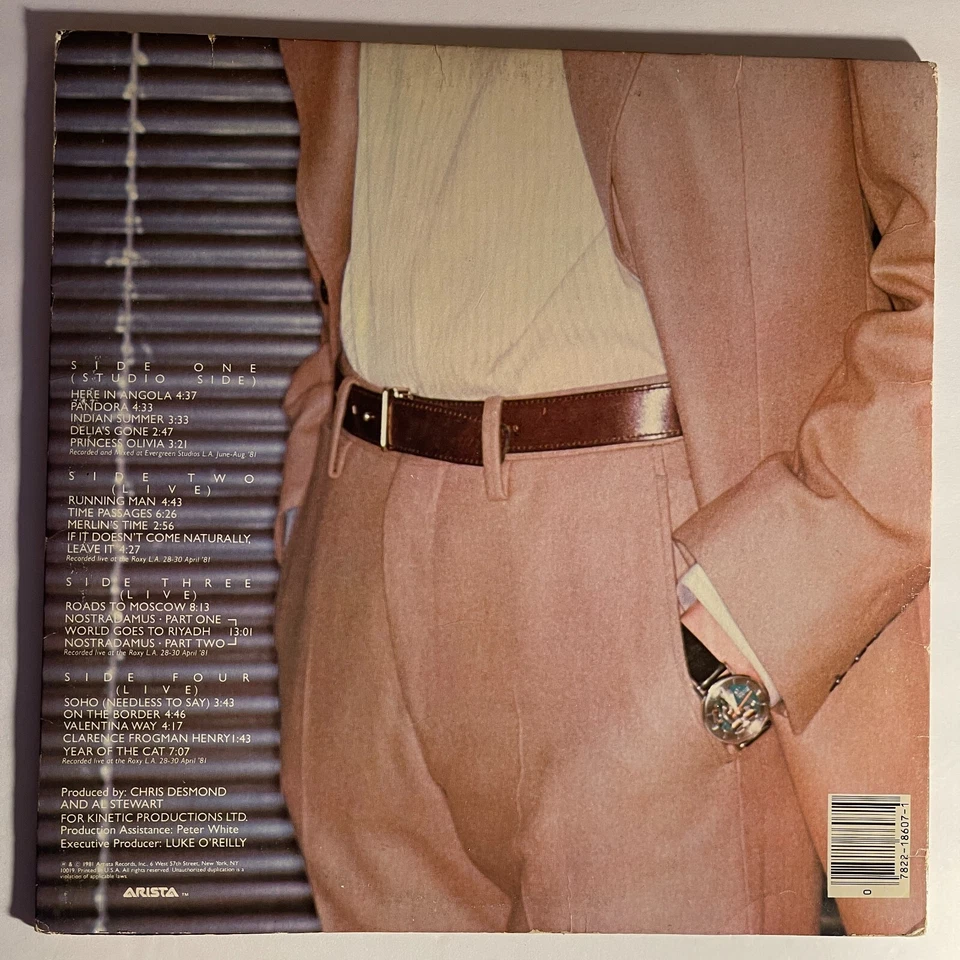 Al Stewart – Live Indian Summer Vinyl, LP 1981 Arista – A2L 8607 Foto 4 de 4