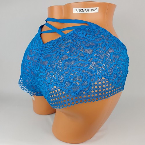 Nuevo con etiquetas Panty Sexy Lane Bryant Cacique Cheeky Plus 18/20 Azul Brillante - Imagen 5 de 7