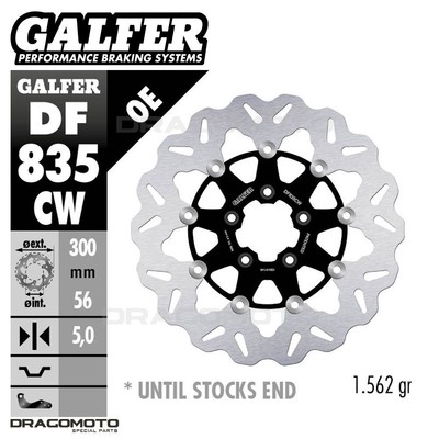 2010 HARLEY FLHTK ELECTRA GLIDE ULTRA LTD DF835CW GALFE FRONT BRAKE DISC...