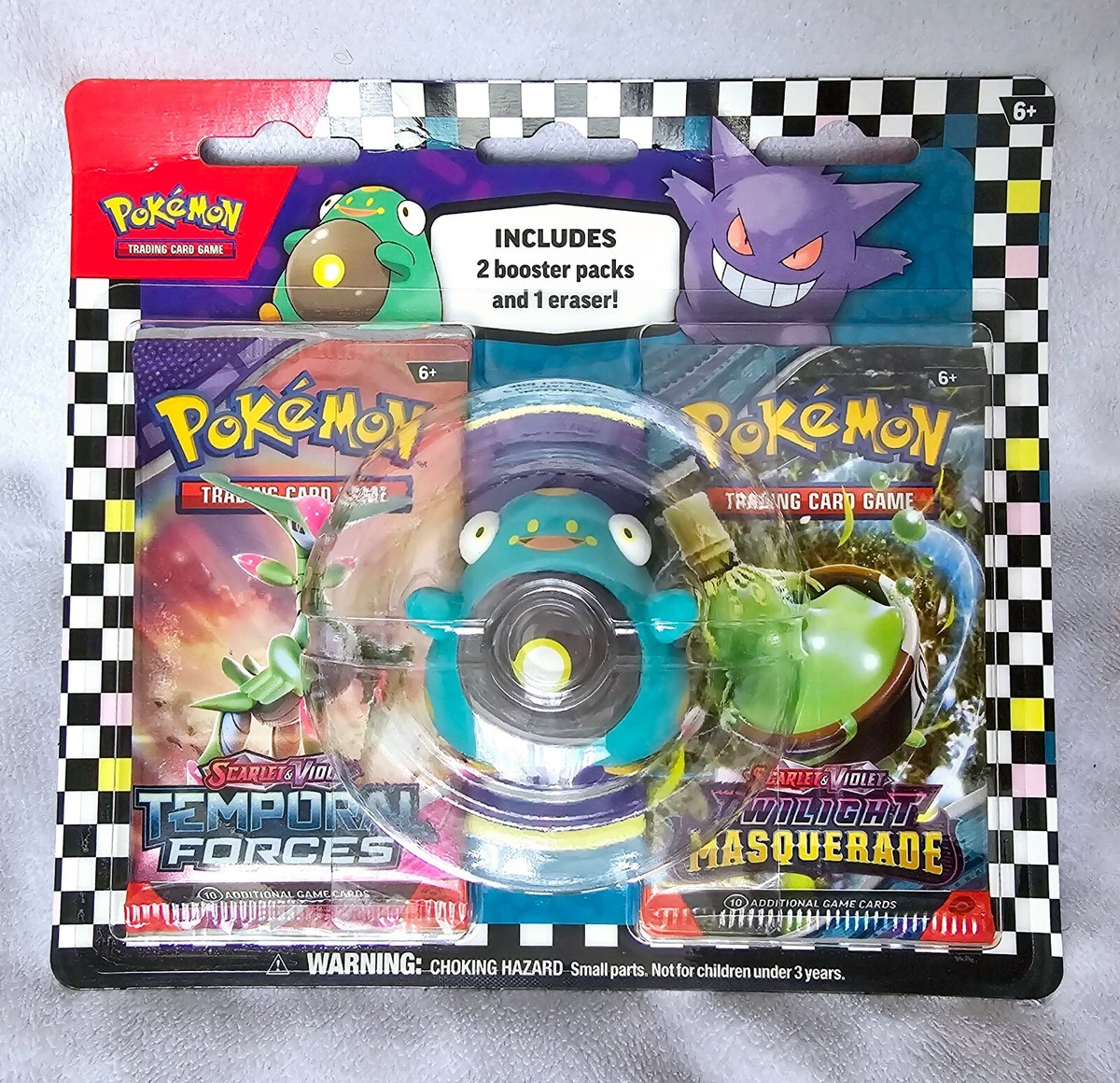 pokemon 2 booster packs and 1 eraser Amazon.com: Pokmon TCG: Back to School Eraser Blister  Bellibolt (1 Eraser  & 2 Booster Packs) : Toys & Games