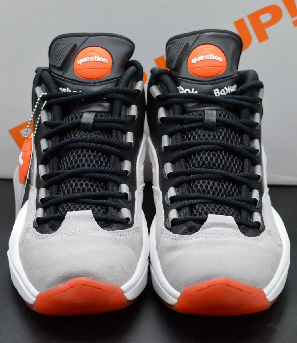 New 2014 Reebok Pump AI Question Black Steel White Orange Rare