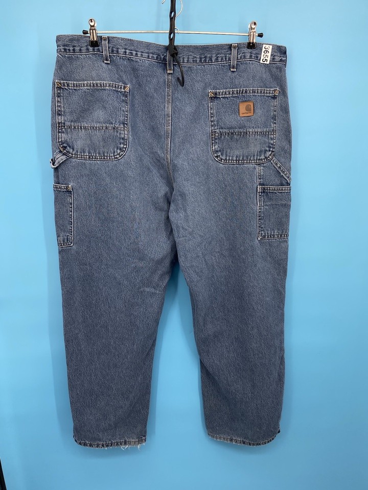 Carhartt Carpenter Jeans Mens 42x30 Loose Original Dungaree Work Hammer