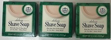 Van Der Hagen Deluxe Shave Soap 2.5 oz. Shea Butter/Dry Skin-Heavy Beard 3 Pack