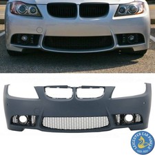 Touring Fits BMW 3 Series E90 E91 Front Bumper M3 Sport Look Fog Grilles Saloon