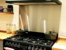 Stainless Steel Splashback 1000mm Wide x 740mm High