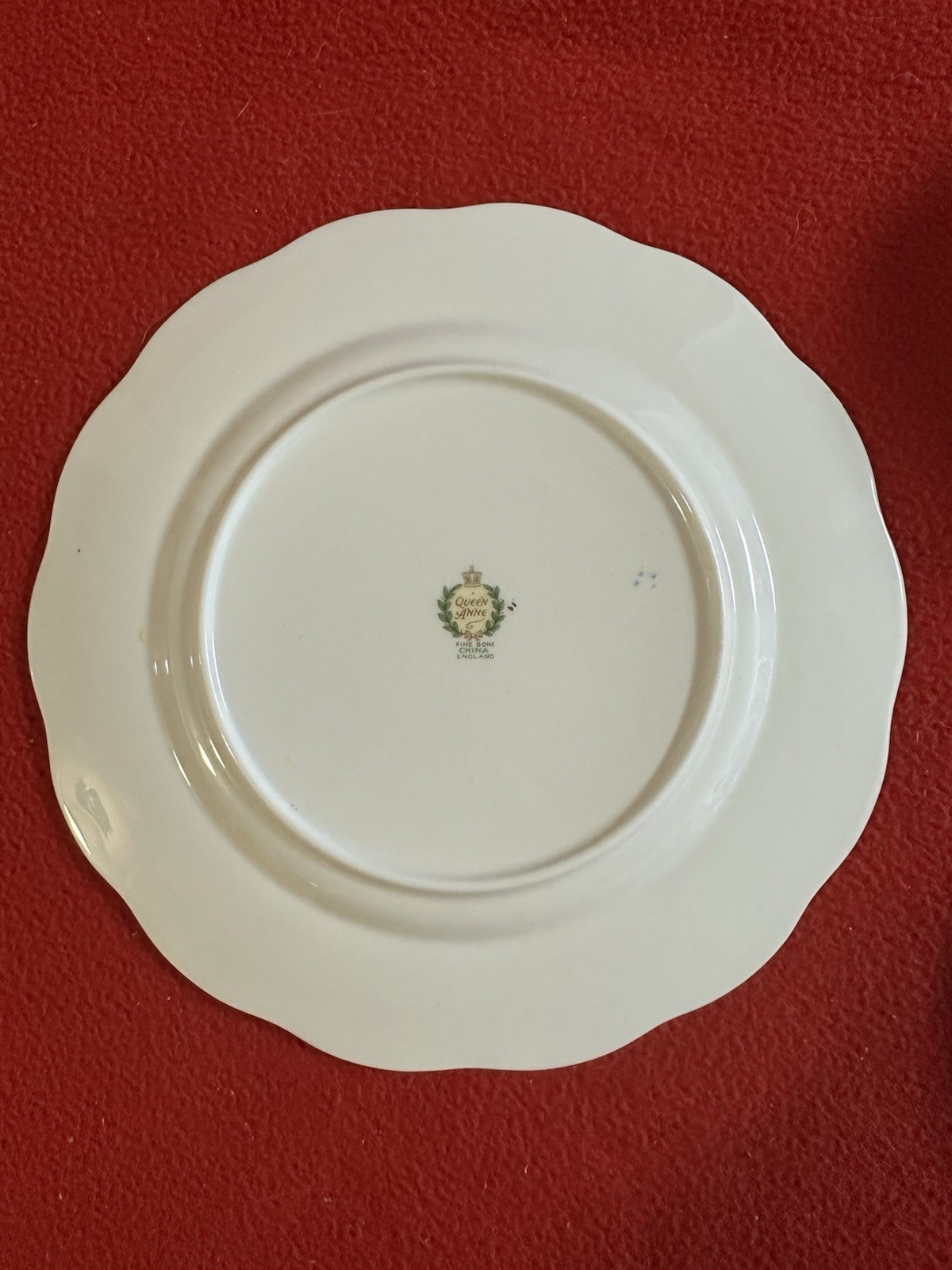 Vtg Trio Queen Anne Bone China England Yellow Flora Cup, Saucer, Dessert Plate  