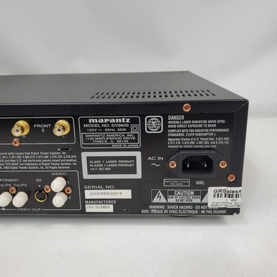 marantz DV9600 DVD CD/SACDプレーヤー(ジャンク扱い) Marantz DV9600 Stereo Multi-Channel Super Audio SACD/CD/DVD Player