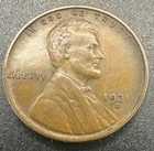 1931-S Lincoln Wheat Cent BN XF Condition Semi Key Date