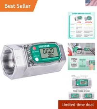 Digital 2 Inch Flow Meter - Supports GAL, QTS, PTS, L, and m³, Energy Saving