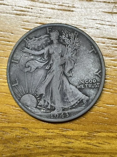 1943 S Key Date Liberty Walking Silver Half Dollar Good Circulated Condition