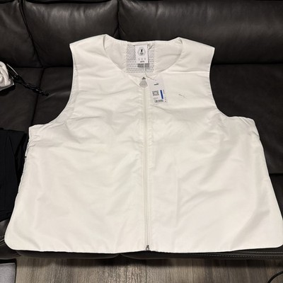 PUMA  X Skepta Vest Mens White Casual Athletic Outerwear XL New With Tags