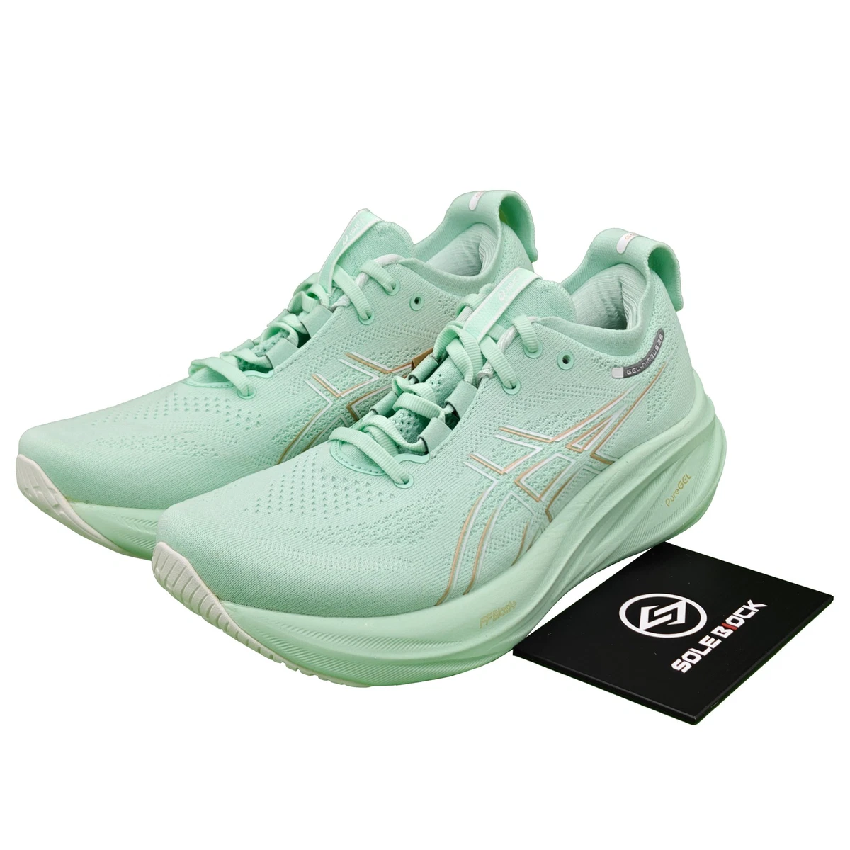 【直接の引き渡し】26インチミントグリーン 前面バスケット付き ASICS Gel Nimbus 26 Mint Tint W for sale | eBay