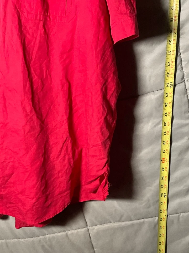 Rocawear Camisa de Vestir Roja Manga Corta Botón Hombre 4XB Foto 4 de 4