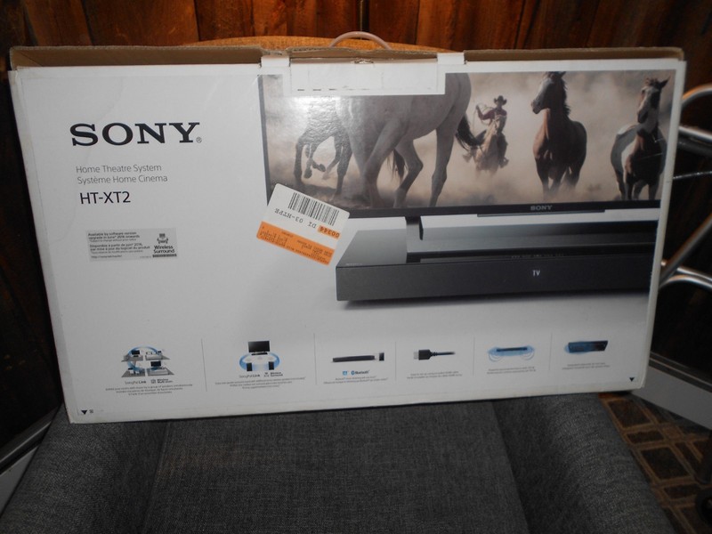 SONY Home Theater System HT-XT2 Bluetooth Soundbar Remote Instructions Cables