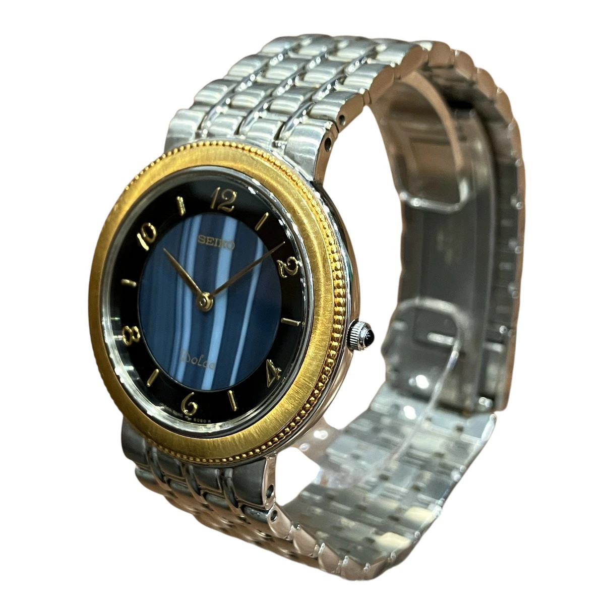 SEIKO DOLCE 8N40-6050 18Kベゼル現状品 SEIKO DOLCE 8N40-6050 18Kベゼル現状品 セイコーDolce ドルチェ 8N40