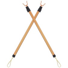 2 Pcs Adjustable Laundry Pole Telescopic Clothes Drying Rod Closet for Ceiling