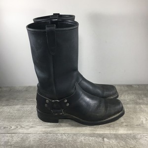 Vintage Made in USA Made Leather Engineer Biker Motorcycle Men's Riding Boots 10