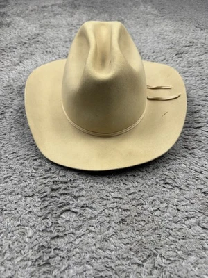 Vintage 50s XXX Fur Felt Western Cowboy 6 1/2 Cream American Hat Co american hat company cowboy hats | eBay main image 2
