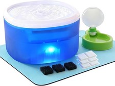 Cat Water Fountain,2.2L/74oz Cat Fountain Ultra Quiet Upgraded Automatic Pet