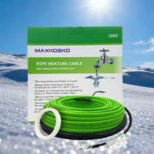 120V Self-Regulating Water Pipe Tape – MAXKOSKO Freeze Protection