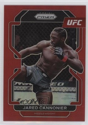 2022 Panini Prizm UFC Red Prizm 6/299 Jared Cannonier #155 0ud4