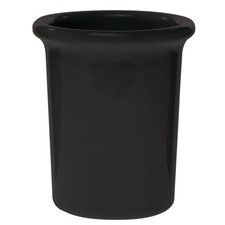 HUBERT® Silverware Cylinder Black Melamine - 4 7/10"Dia x 5 1/2"H