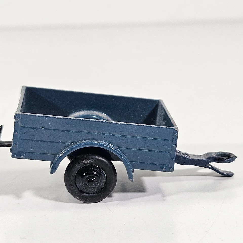 Remolque Land Rover Dinky Toys número 341 modelo fundido a presión color azul Meccano Ltd. Foto 4 de 4