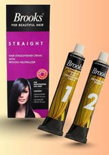 2 x Brooks Hair Straightener Cream With Brooks Neutralizer 60 gm Each Free Ship