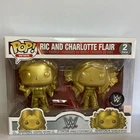 Funko Pop! WWE Ric & Charlotte Flair Gold 2-Pack Vinyl Figures WWE Excl 2019