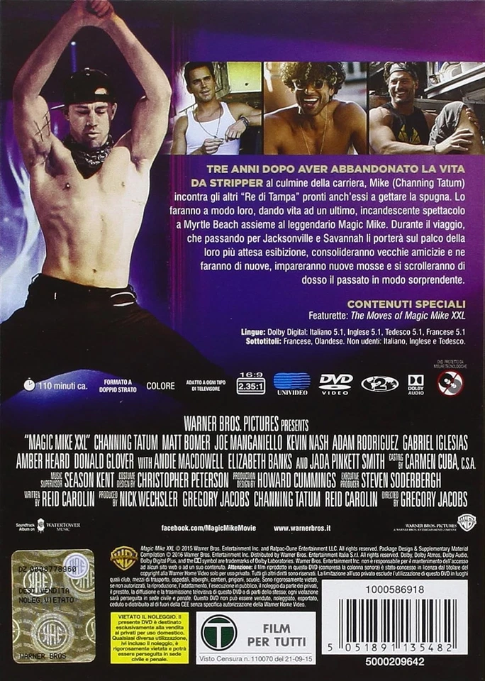 Magic Mike XXL (DVD) Channing Tatum Adam Rodriguez Joe Manganiello (UK IMPORT) - Image 2 of 2