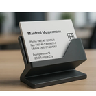 Modern Business Card Holder Sleek Minimalist Desk Organizer for Office & Home